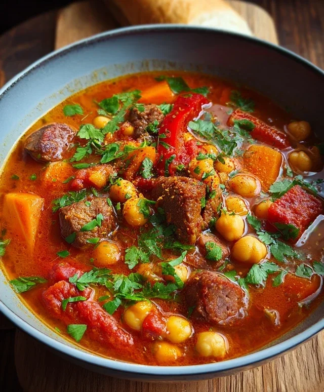 Beef Beef Chorizo Chickpea Stew